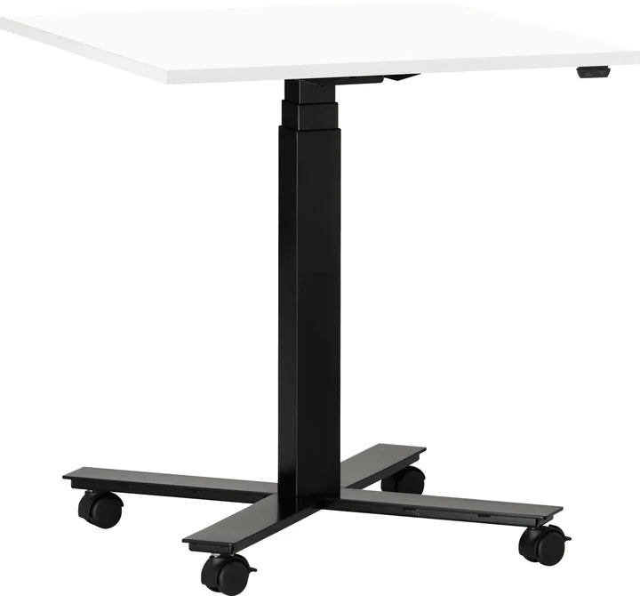 Height-adjustable square conference table