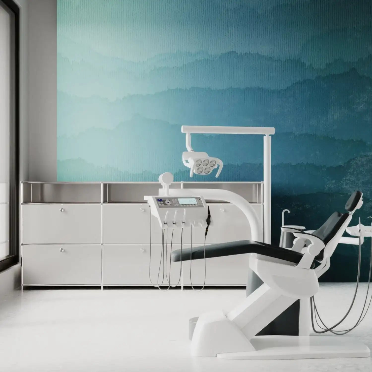 Kommode in Hellgrau mit 6 Schubladen