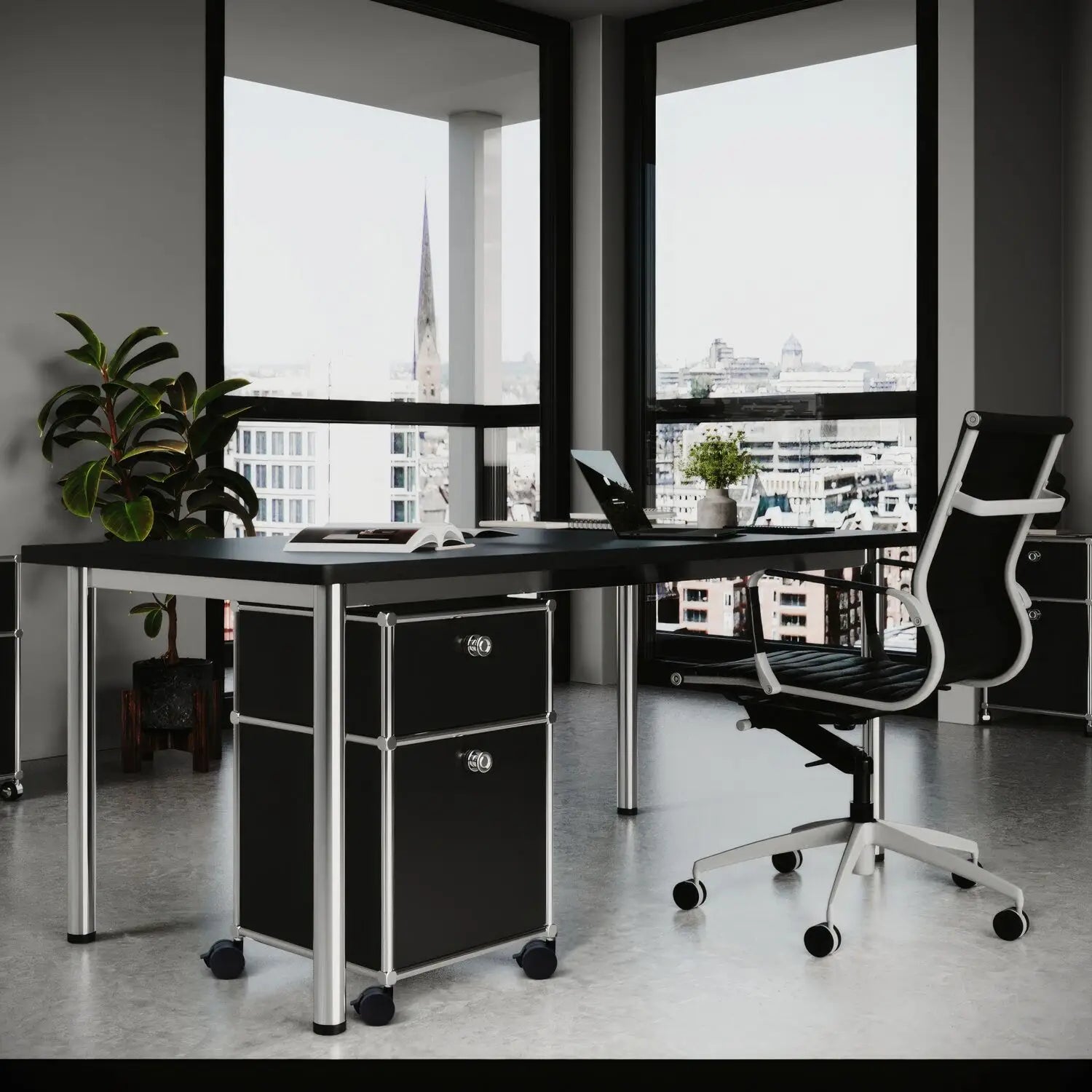 Rollcontainer mit 2 Schubladen