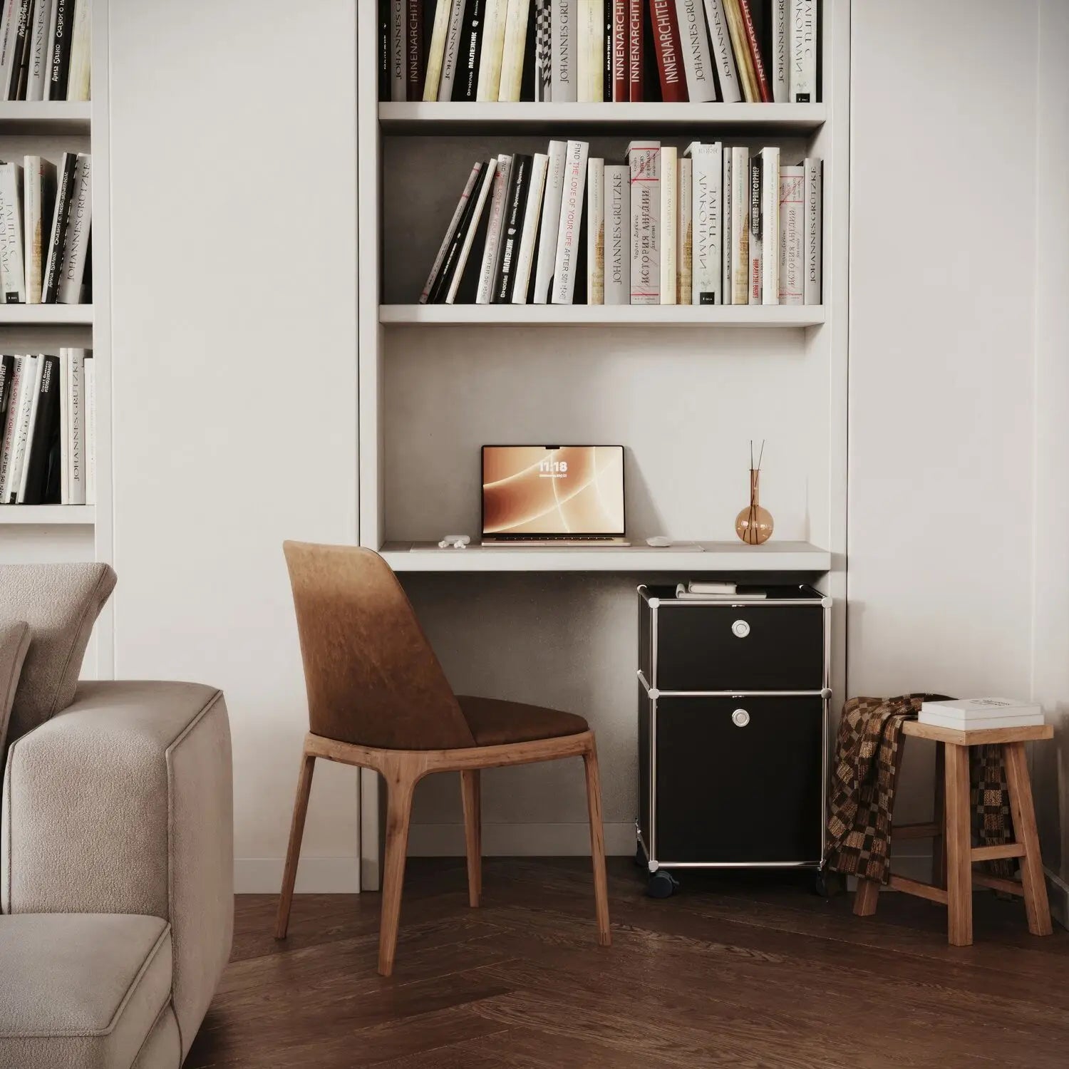 Rollcontainer mit 2 Schubladen