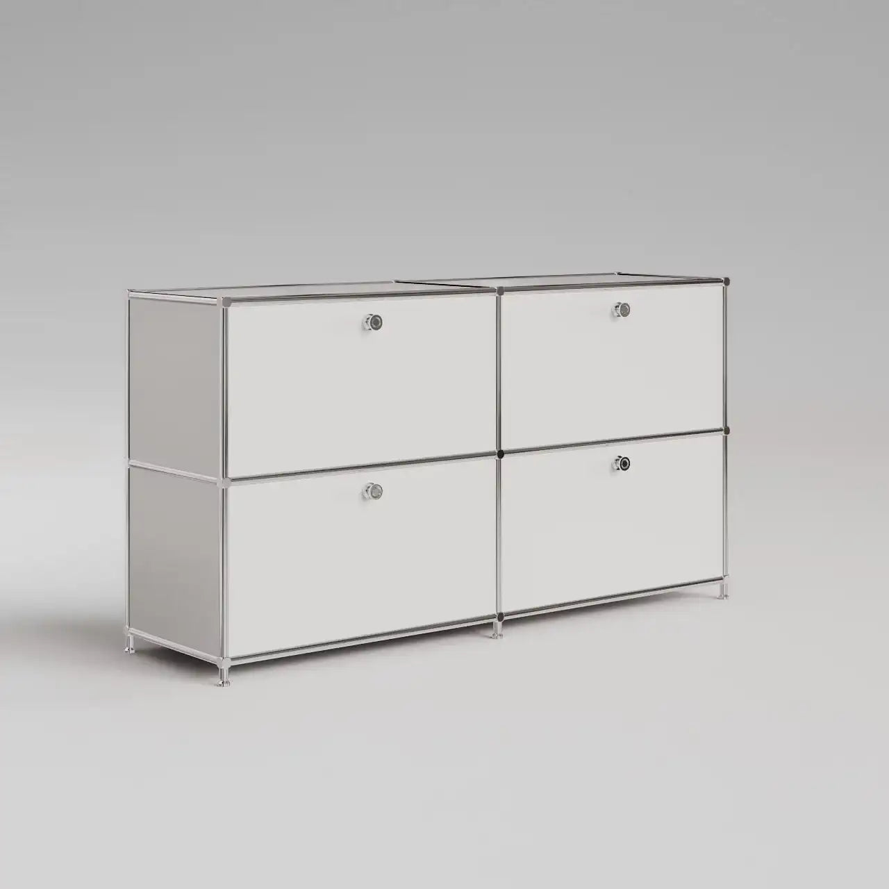 Sideboard in Weiss mit 4 Klappen