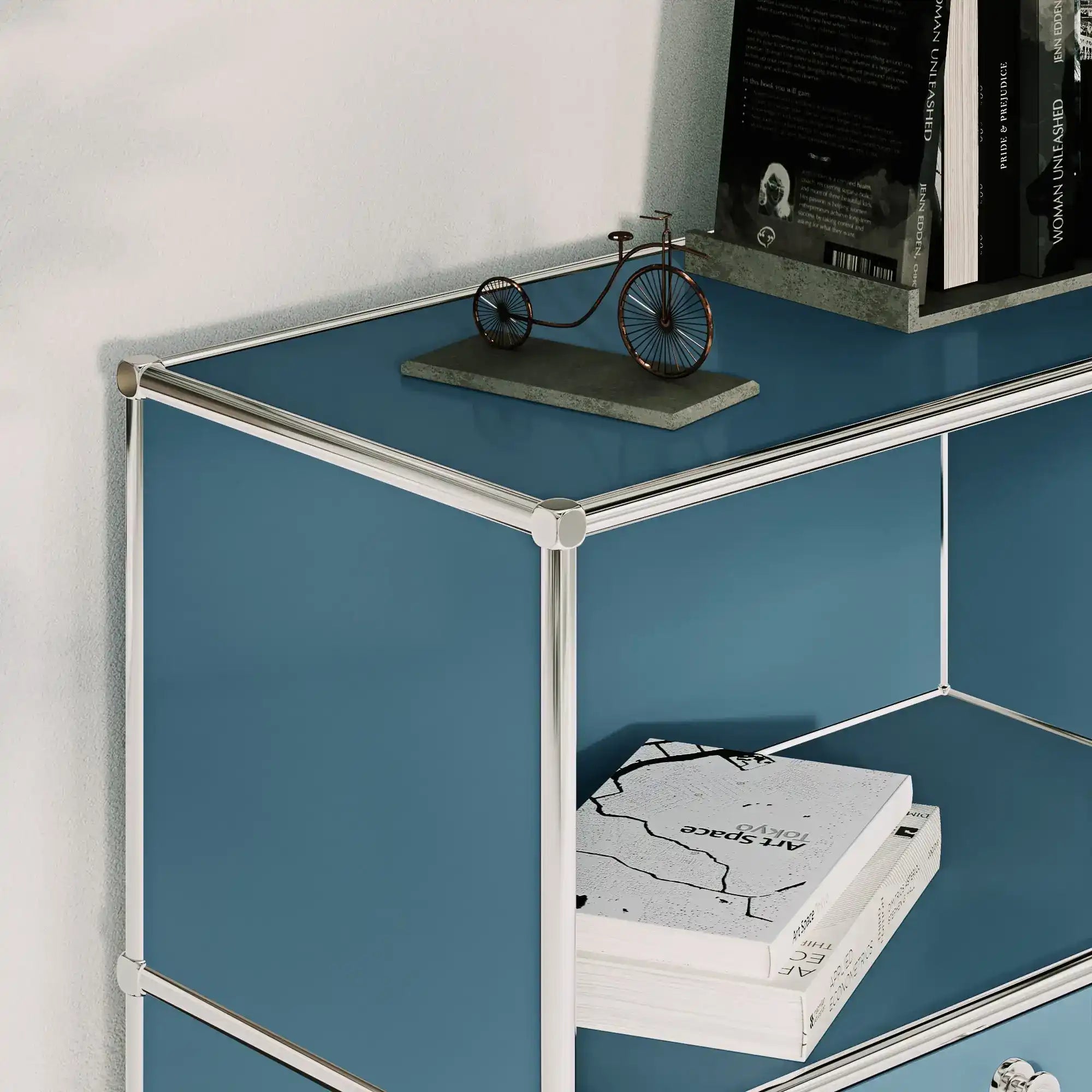 Sideboard in Petrol mit 2 Klappen