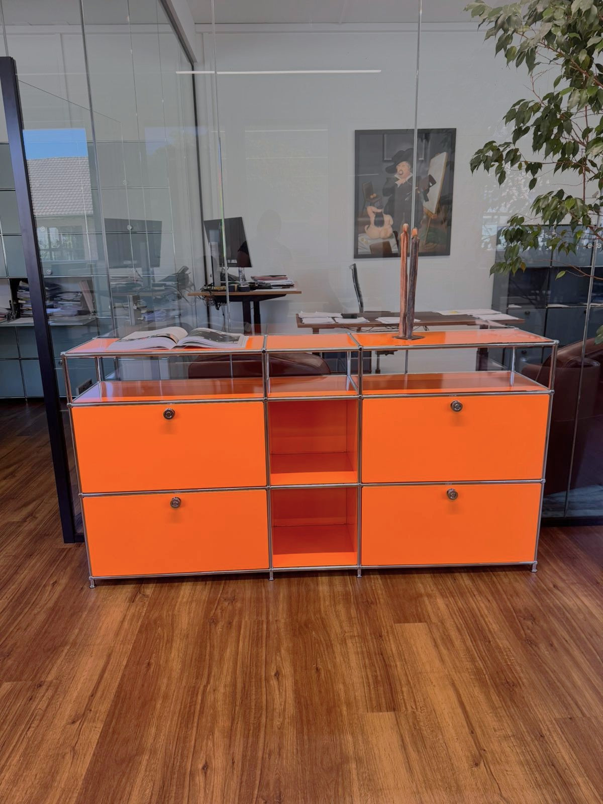 SALE: Kommode 190x40x101cm RAL 2003 Pastellorange