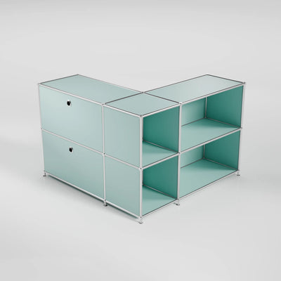 Mint corner sideboard with 2 doors and hole handle – modern sideboard made to measure