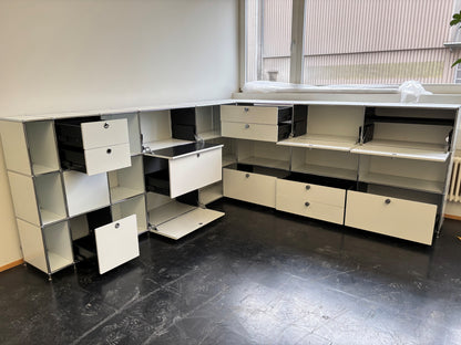 SALE: Eckkombination weiss 285x265x119cm