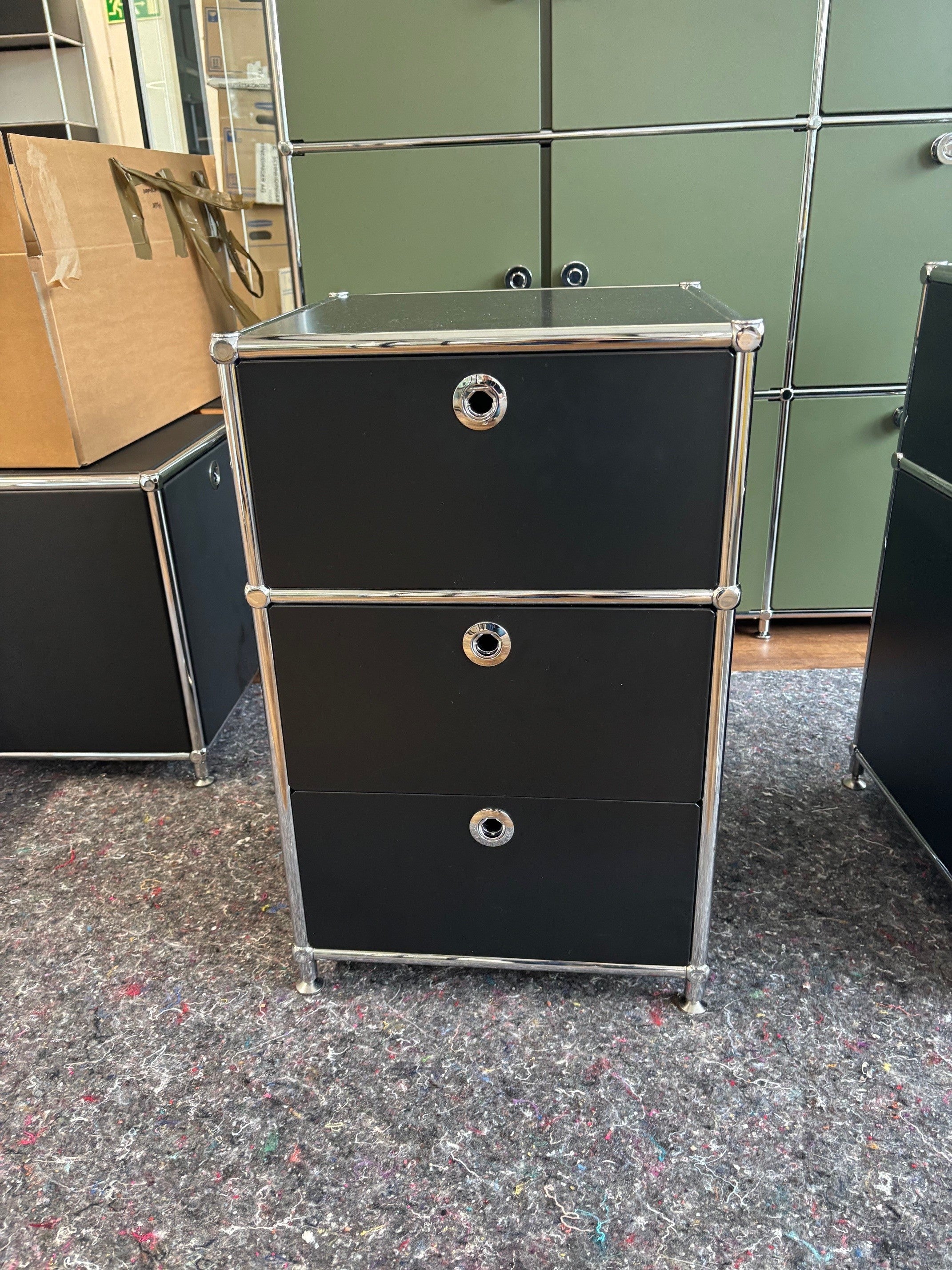 SALE: Container schwarz, 3 Schubladen