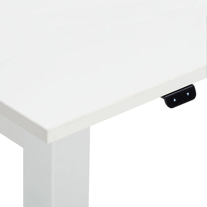 SOLDES : Bureau ECCO réglable en hauteur, blanc, 135 x 70 cm