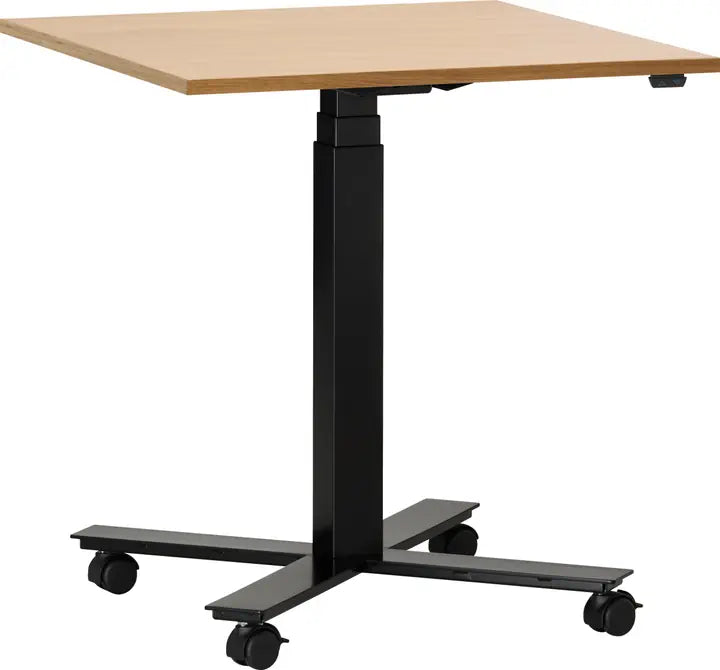 Height-adjustable square conference table