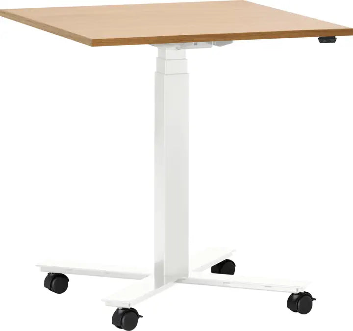 Height-adjustable square conference table