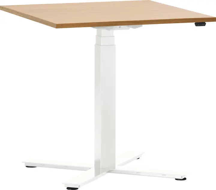 Height-adjustable square conference table