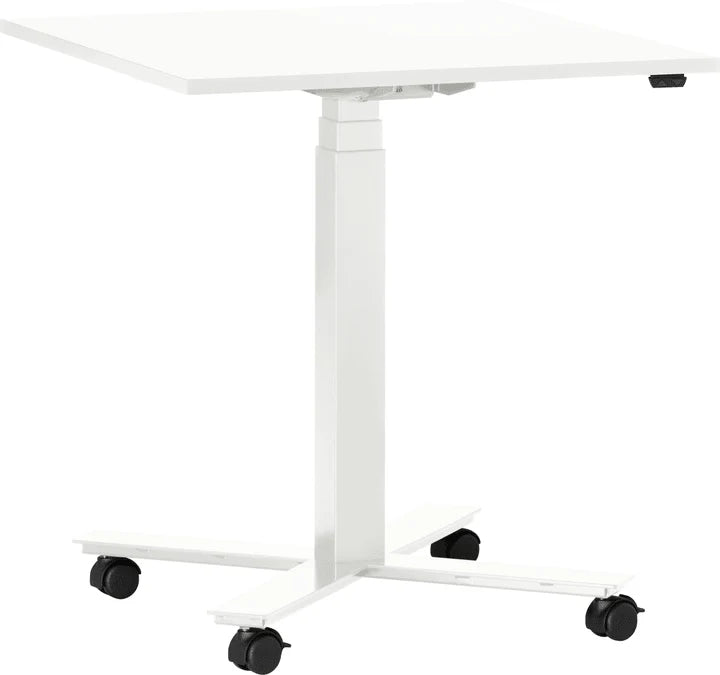 Height-adjustable square conference table