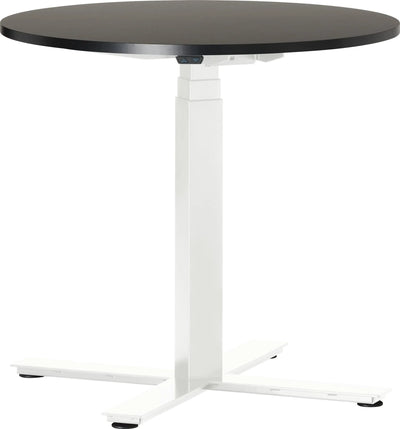 Height-adjustable round conference table