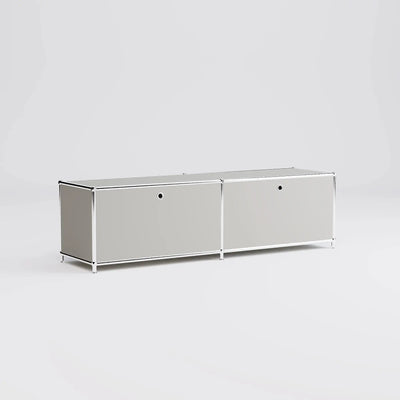 Lowboard in light grey with 2 doors