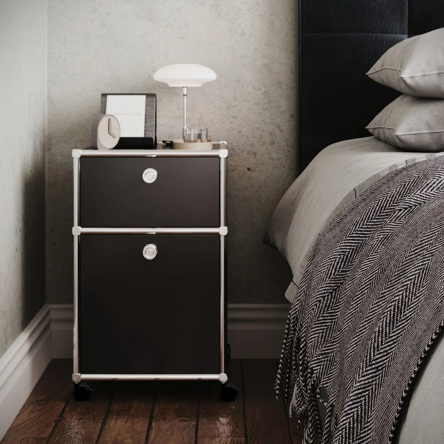 Rollcontainer mit 2 Schubladen