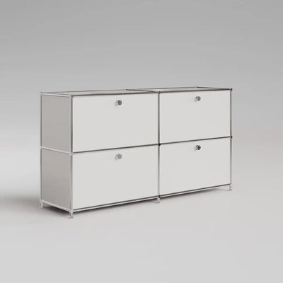 Buffet blanc à 4 portes