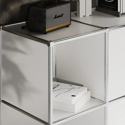 Buffet blanc à 2 portes et 1 tiroir