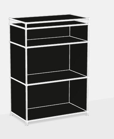 SALE: Sideboard 77x40x107cm schwarz
