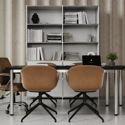 Alternative USM Haller de Flexcube : étagère blanche avec 2 tiroirs/abattants