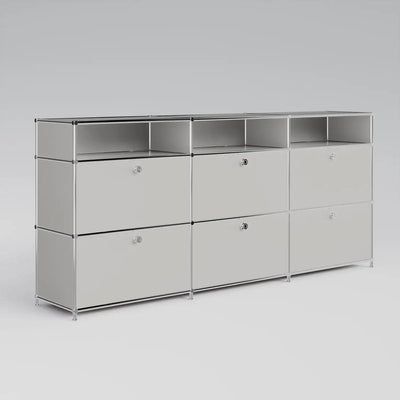 USM Haller Alternative von Flexcube: Kommode in Hellgrau mit 6 Schubladen