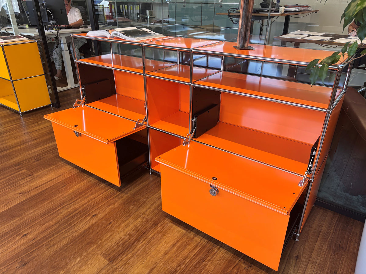 SALE: Kommode 190x40x101cm RAL 2003 Pastellorange