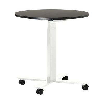 Height-adjustable round conference table