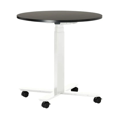 Table de conférence ronde réglable en hauteur