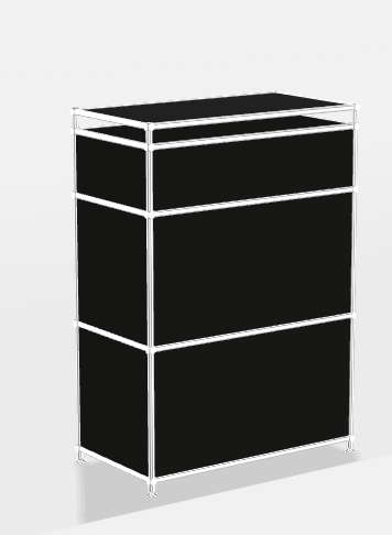 SALE: Sideboard 77x40x107cm schwarz