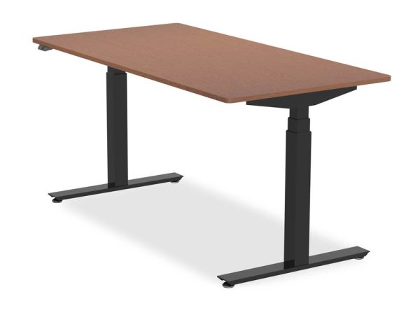 Flexcube Home Schreibtisch 200cm, Eiche-Optik / schwarz
