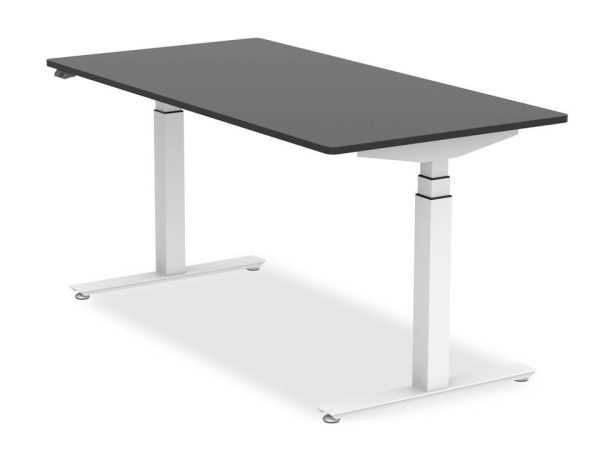 Flexcube HOME elektr. Pult 180x80cm schwarz/weiss