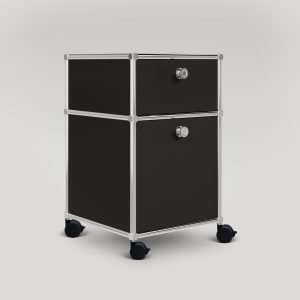 Mobile drawer unit with 2 drawers
